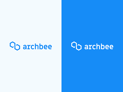 Archbee Logo blue branding design graphic design identity logo typography