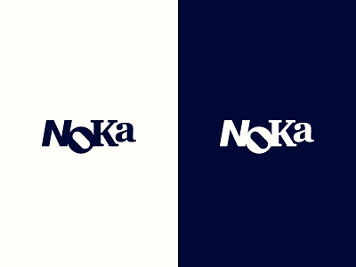 Noka Identity blue creative graphic design identity letters logo studio typefaces