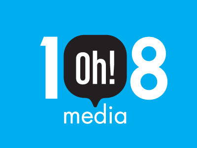 108 Media Corporation 108 branding design logo media oh!