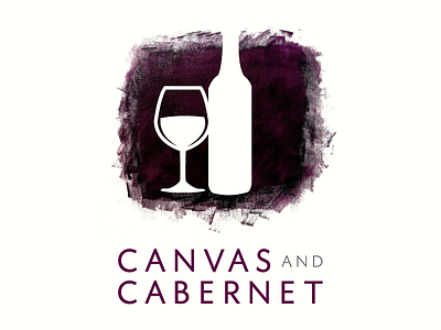 Canvas and Cabernet Logo and Branding branding canvas and cabernet logo