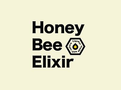 Honey Bee Elixir Label Assets barrie branding design illustration logo logo design thain creative typography vector