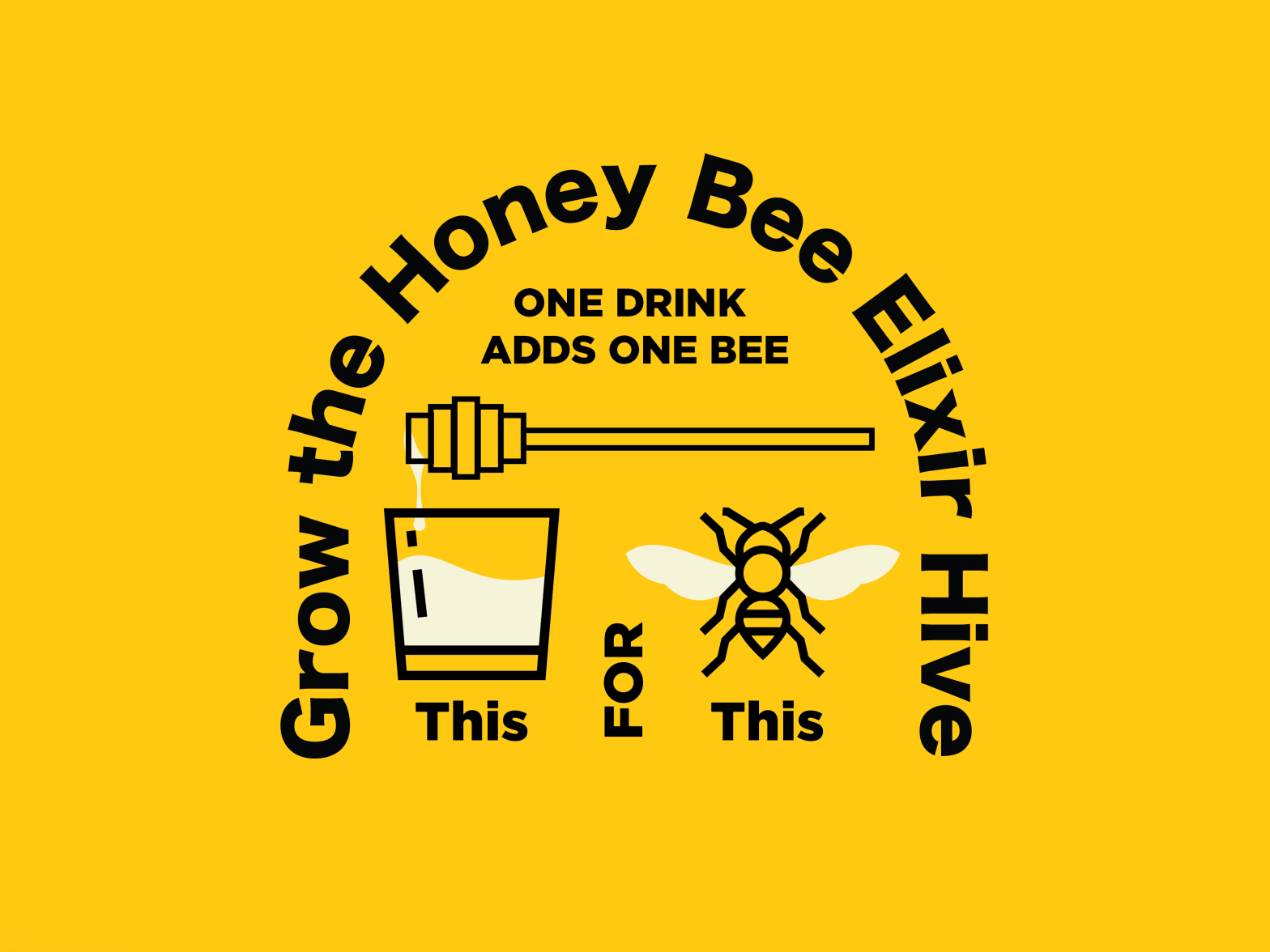 Honey Bee Elixir Logo Element for Label by Thain Lurk on Dribbble