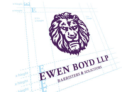 Ewen Boyd Lion brand guide branding lawyer lion logo