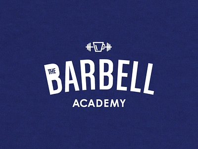 The Barbell Academy Logo branding fitness logo