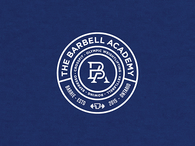 The Barbell Academy Badge badge branding logo