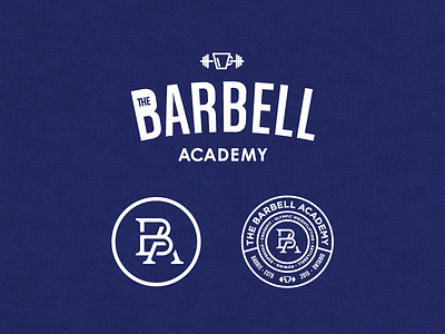 The Barbell Academy Branding badge branding logo monogram