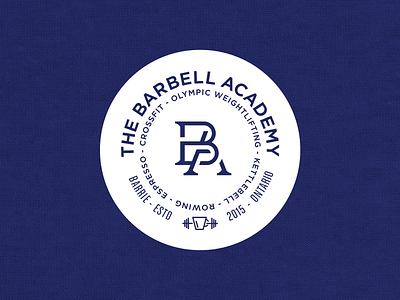 The Barbell Academy Badge 2 badge branding logo