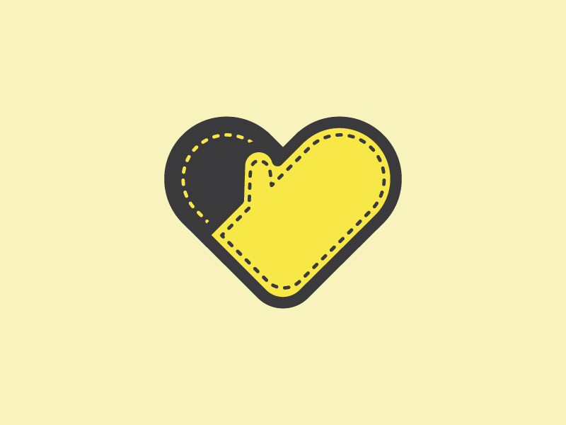 Oven Mit Heart branding logo restaurant branding