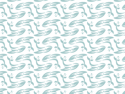 Winged Whale Media branding concept logo pattern whale