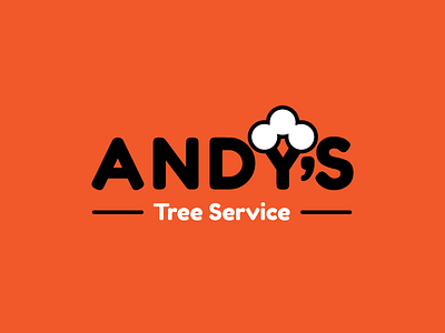 Andy's Tree Service andy barrie branding break down logo logo design media trees