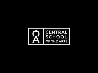 Central School of the Arts art school barrie branding break down logo logo design media school