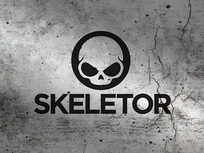 Skeletor barrie branding break down logo logo design media skeleton skull