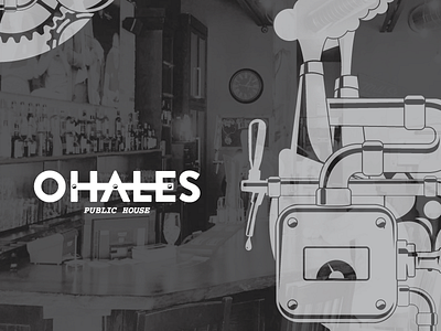 O'Hales Public House Brand animation beer branding food gears logo public house restaurant smoke thain creative