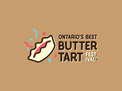 Ontario's Best Buttertart Festival branding buttertart design festival logo