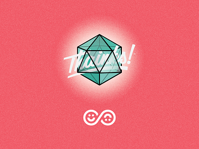 Thainks! & Icosahedron Logo branding branding agency icosahedron logo thain creative thainks!
