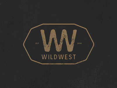 WildWest 'W' logo concept concept design grunge illustrator logo texture vector