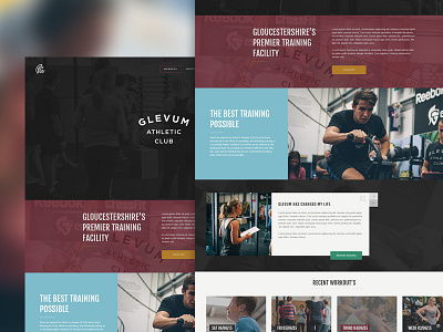 Glevum - Exploration crossfit design graphics gym sport web web design