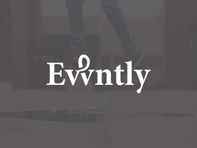 Evvntly Logo branding design lettering logo logotype typography vector