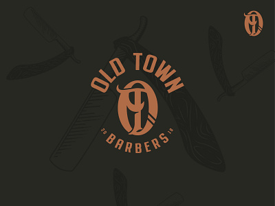 Old Town Barbers #2 barber barbers branding design graphic design logo logo design