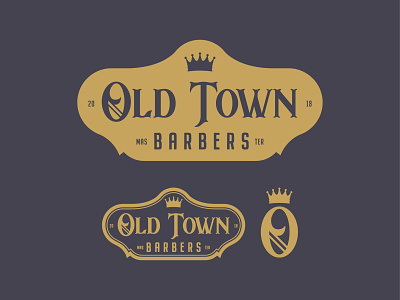 Old Town Barbers #3 barbers branding branding designer graphic design logo logo design