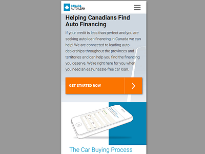 Screenshot Canada Auto Loan - Mobile