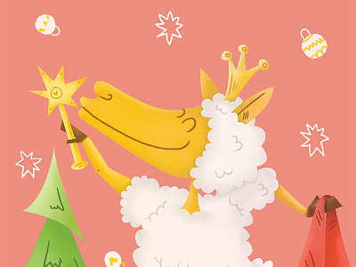 New Year's Twelve Sheep Cards animals art characters design family happy illustration newyears sheep twelve winter