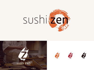 LogoCore - 05 - Sushi Zen 30daylogochallenge enso logo logochallenge logocore logodesign sushi sushizen zen