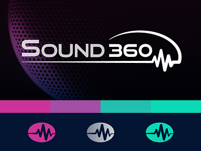 LogoCore - 13 - Sound 360 30daylogochallenge 360 ambisonic audio branding design logo logochallenge logocore logodesign sound sound 360