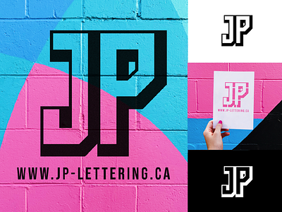 LogoCore - 22 - JP Lettering 30daylogochallenge branding design lettering lettering logo logo logo design logochallenge logocore logodesign mural stencil