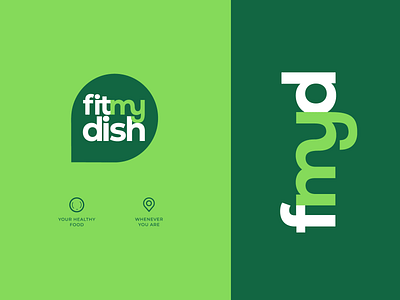 FitMyDish - Logo brand brand design brand identity branding clean clean design design diseño diseño de marca flat flat design flatdesign graphic design healthy iconography identidad de marca marca minimal typography