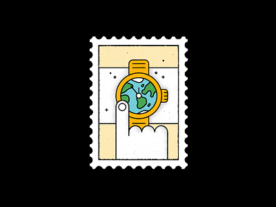 Are you going to let it end like this? climate change clock color correos design earth flatillustration illustrator photoshop simple stamp takecare yellow
