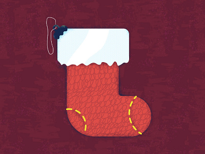 Christmas stocking | 02 adventcalendar christmas color design flat illustration ilustracion photoshop stocking xmas