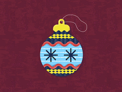 Christmas Ornament | 12 advent calendar artist ball christmas color design flat flatillustration illustration illustrator photoshop