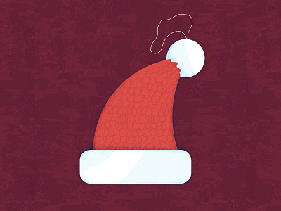 Santa's Hat | 13 advent calendar artist christmas color design flat illustration illustrator photoshop vector