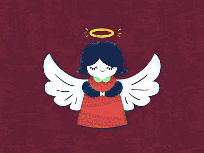 Angel | 15 advent calendar angel artist christmas color design flat flatillustration illustration ilustracion photoshop xmas