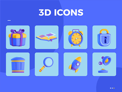3D Icon Pack 3d asset blender color design designer icon ui