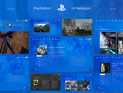 PlayStation UI | UX Redesign adobe after effects adobe illustrator adobe indesign adobe photoshop adobe xd art direction branding console digital games interaction design playstation ps4 redesign sony typography ui user experience user interface ux