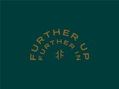Further Up Further In Crest apparel c.s. lewis clean gold green lifestyle lifestylebrand minimal mountains trees