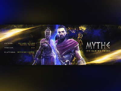Mythe - Coming soon art blue dark design designer game gaming new photoshop webdesign