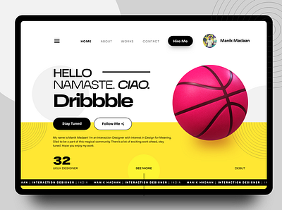 Hello Dribbble firstshot hello dribble hellodribbble invite