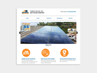 Solar Marketing Website UX/UI animation app branding clean design flat identity logo minimal product ui ux vector web website