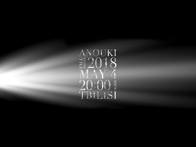 ANOUKI FW18 RUNWAY INVITATION anouki design illustration invitation runway typography typography art