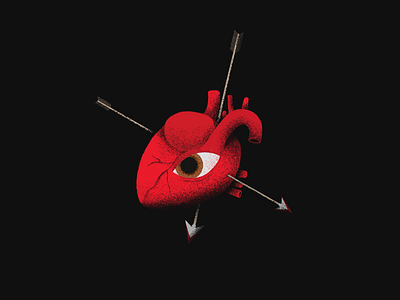 Oculum cordis design digitalart eye halloween heart illustration photoshop