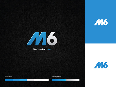 M6 3dlogo app brandidentity branding design designer flat logo logodesign m6 pokerclub
