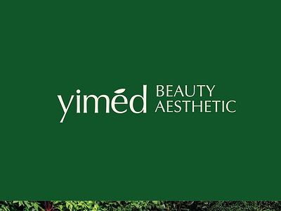 YIMED Beauty Aesthetic aesthetic beauty branding corporate identity cosmetic design graphic design green johor logo malaysia products design visual identity yimed