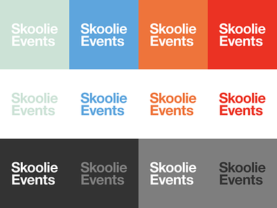 Skoolie Events Branding Color Exploration branding colors logo