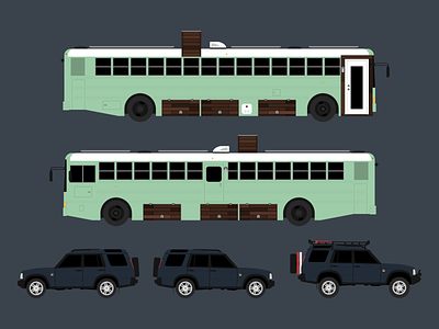 Vehicle Illustration illustration illustrator land rover skoolie sweetsweetbuslife