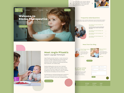 Speech Pathology - homepage branding cta design figma homepage illustration speech pathology wordpress