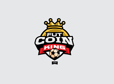 Fut Coin Kinf branding design flat icon illustrator lettering logo minimal typography vector