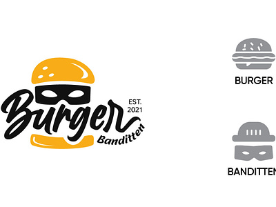 Burguer Banditten branding design icon illustration illustrator logo minimal vector